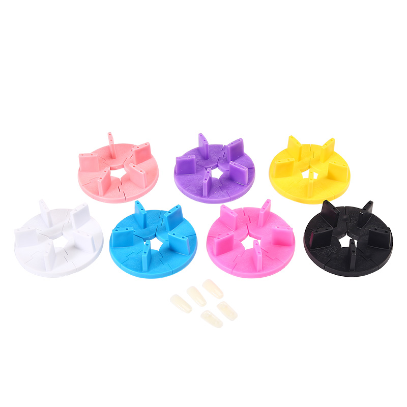 Nail Practice Tool Colors Lotus Detachable Nail Art Practice Stand Clip Stand--Round-Type