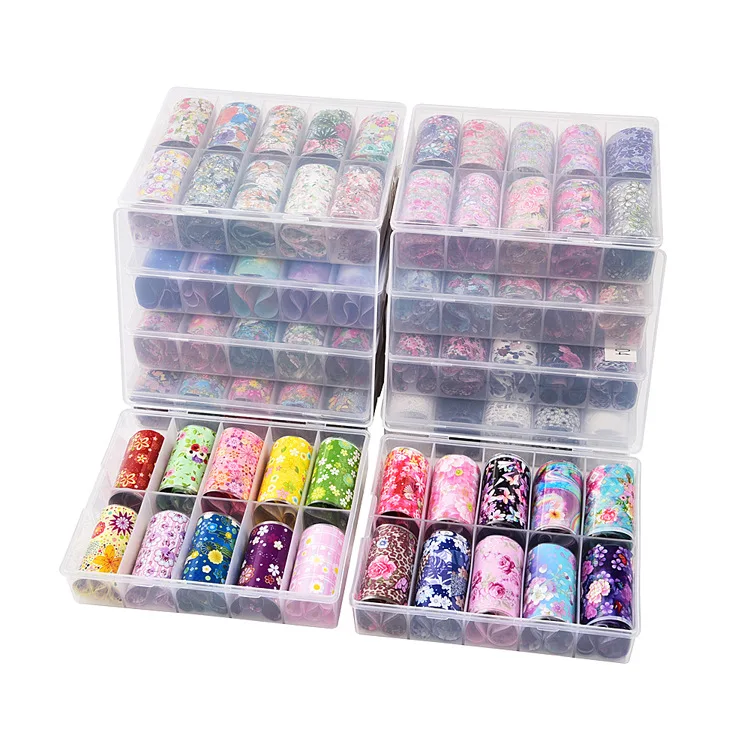 Nail Transfer Foil 26 Patterns Animal Nail Foils For Transfer Paper Stickers Sliders Adhesive Nails Wraps Diy Water Marble Nail Art Decorations